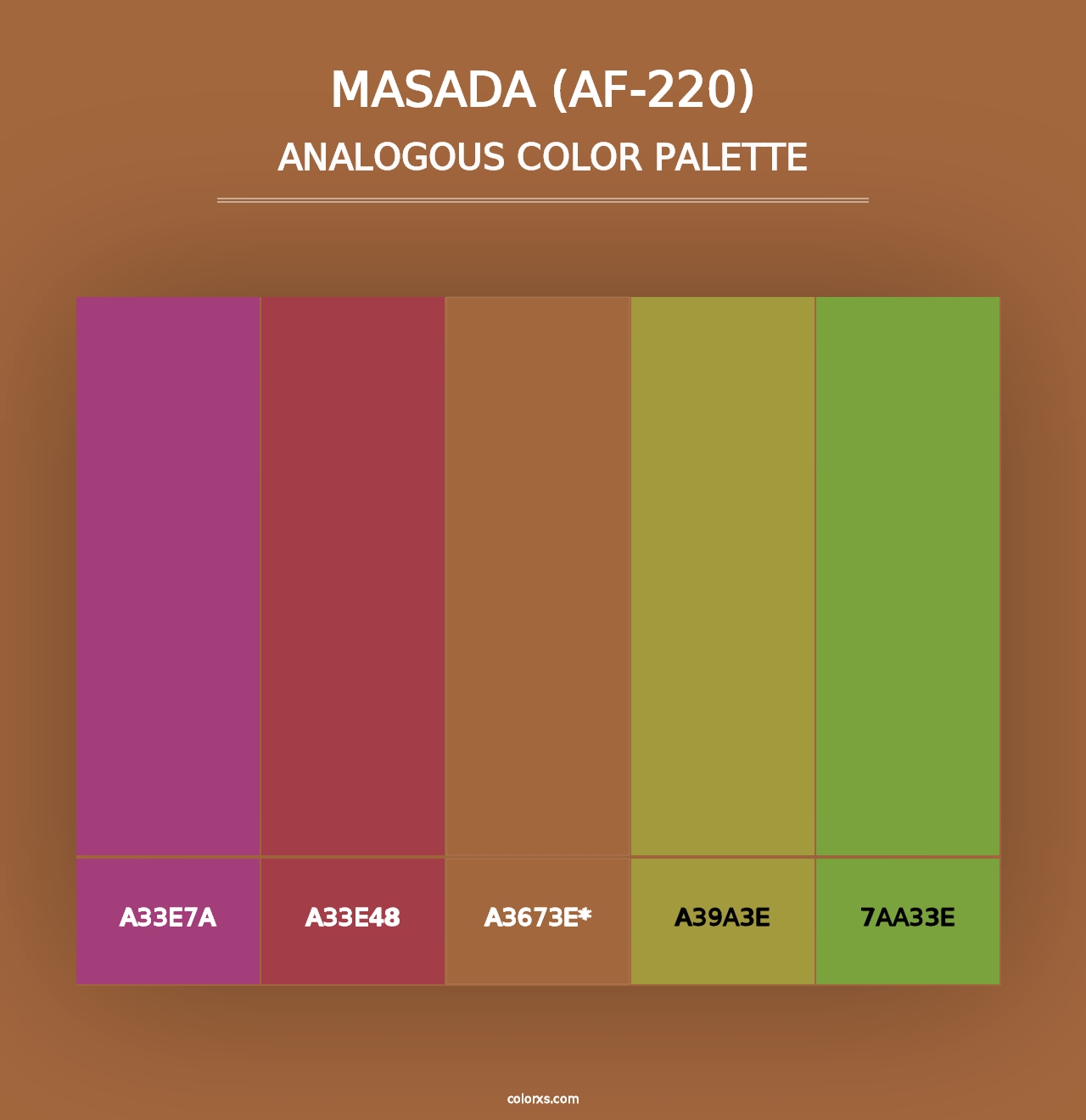 Masada (AF-220) - Analogous Color Palette