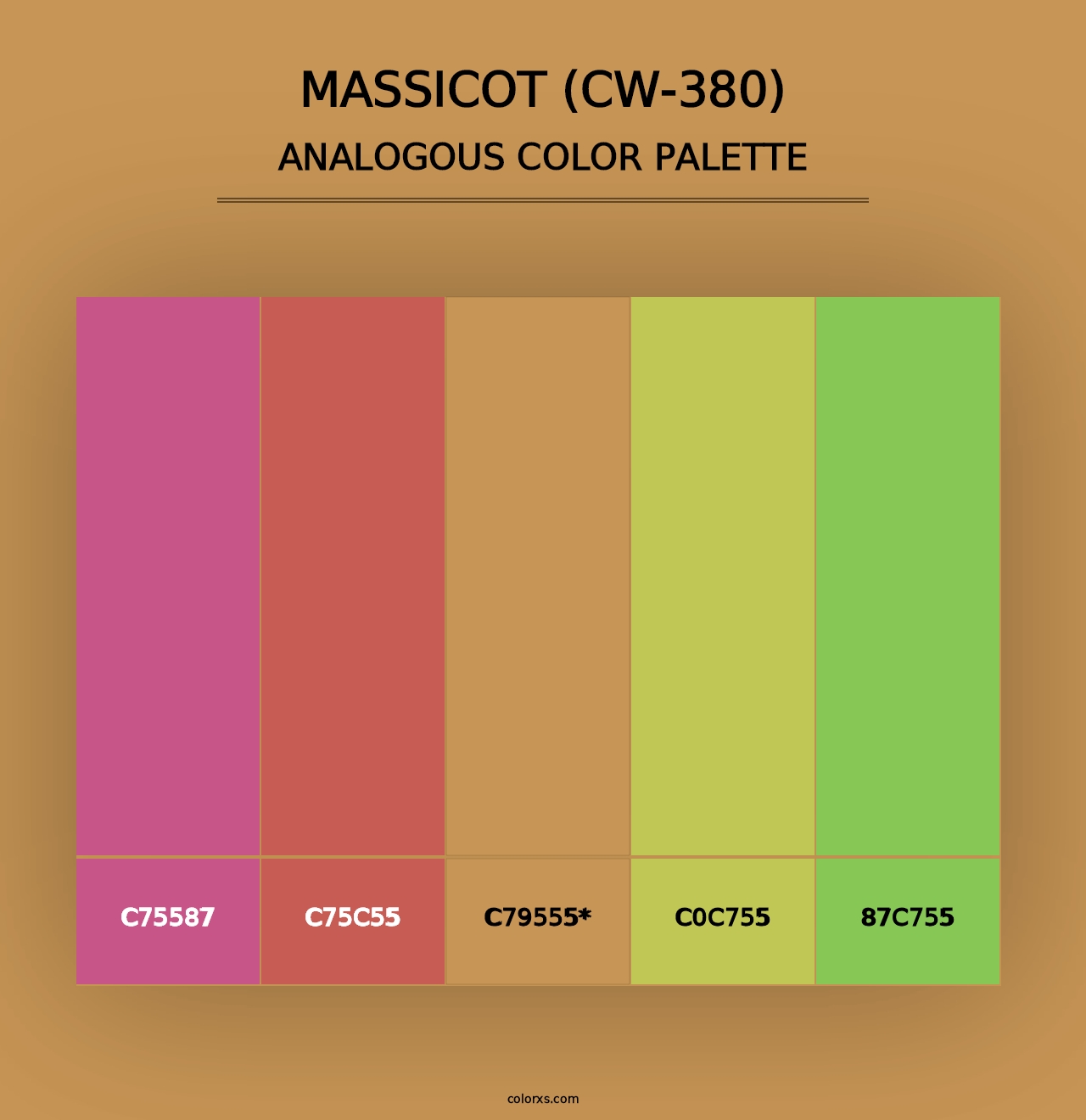 Massicot (CW-380) - Analogous Color Palette