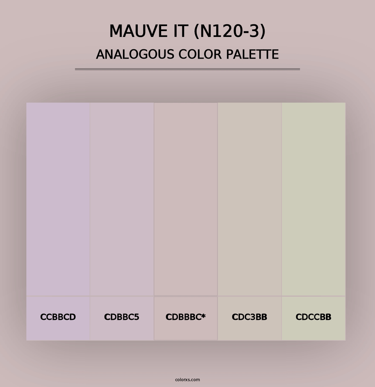 Mauve It (N120-3) - Analogous Color Palette