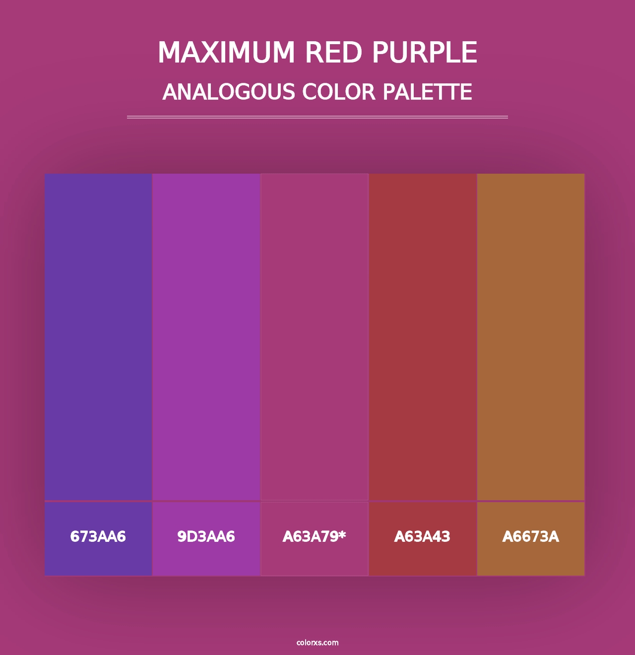 Maximum Red Purple - Analogous Color Palette