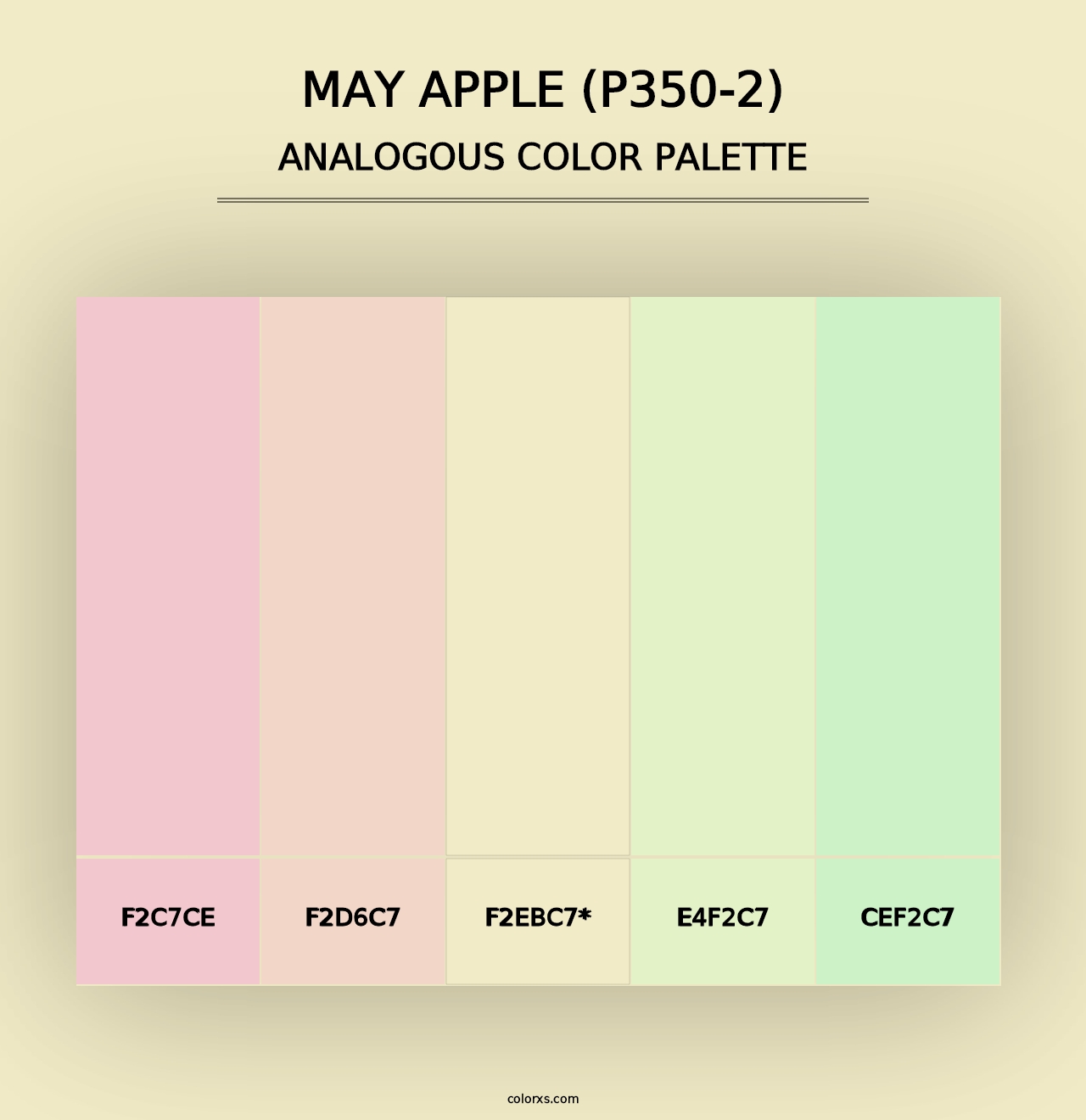 May Apple (P350-2) - Analogous Color Palette