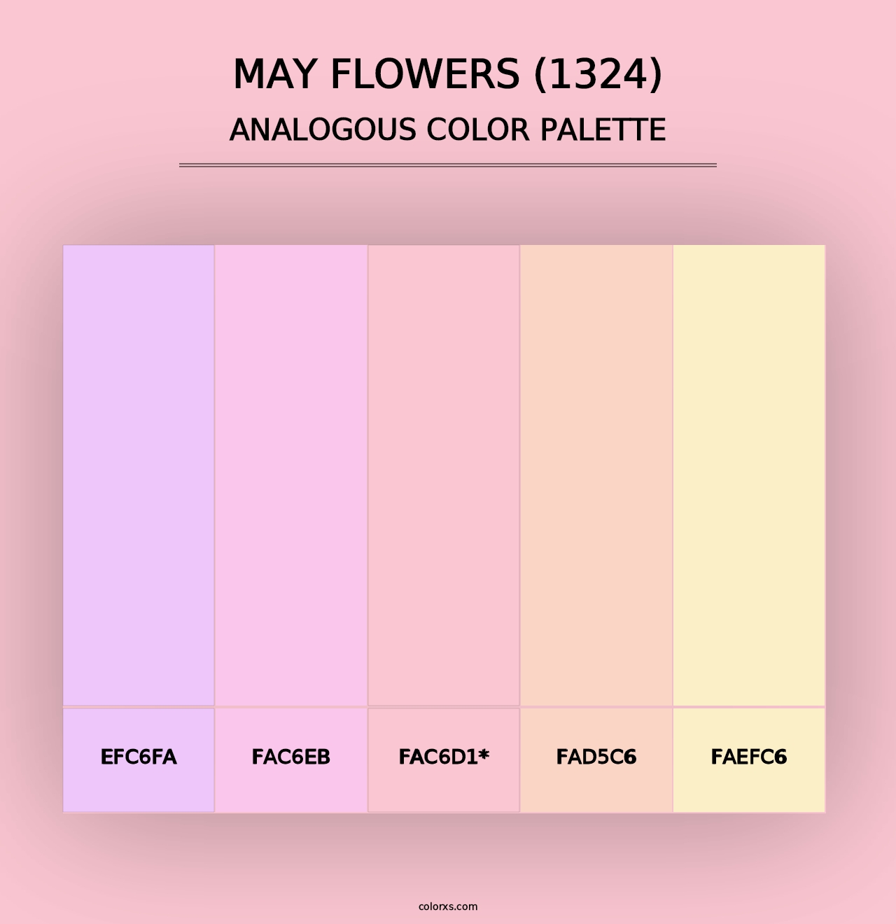 May Flowers (1324) - Analogous Color Palette