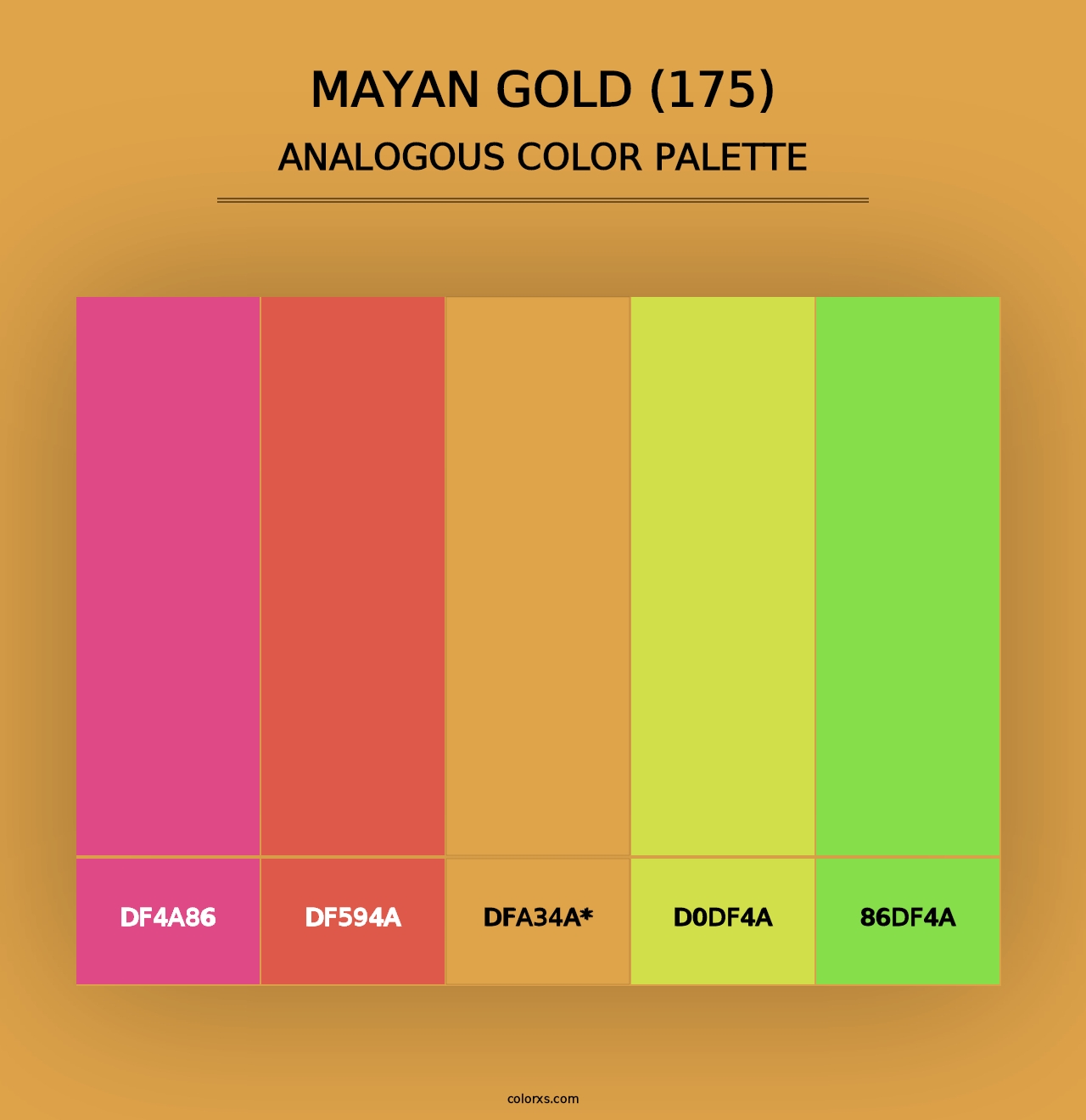 Mayan Gold (175) - Analogous Color Palette