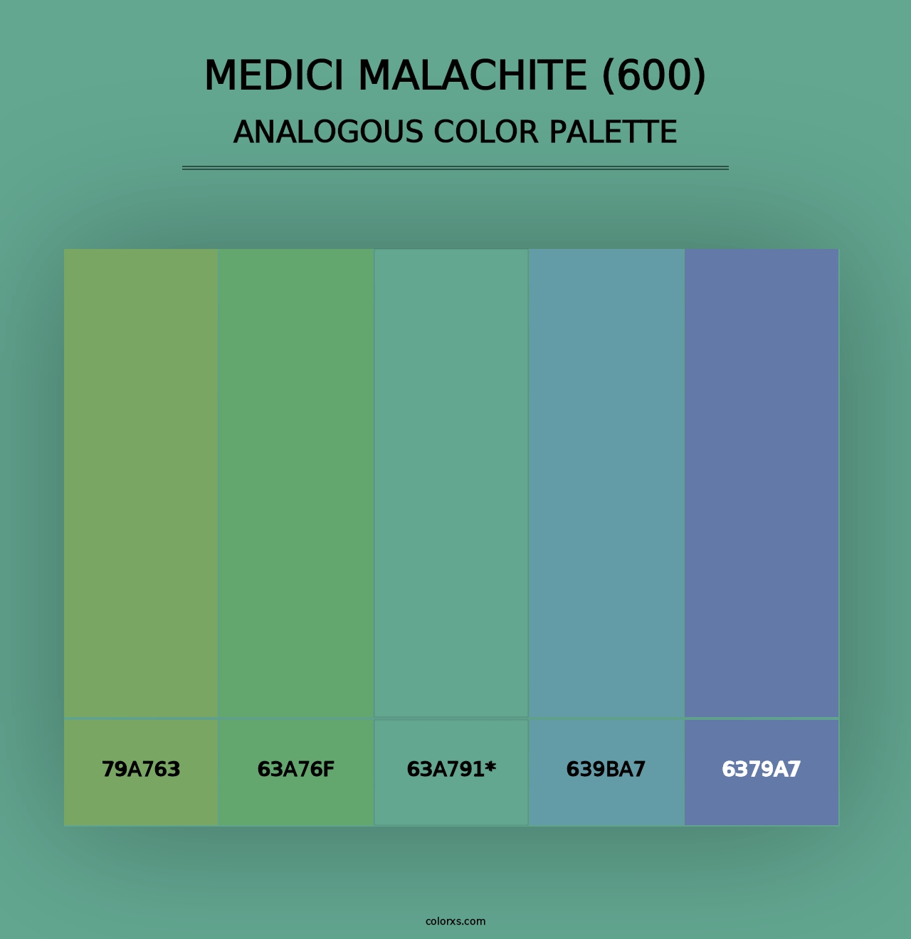 Medici Malachite (600) - Analogous Color Palette