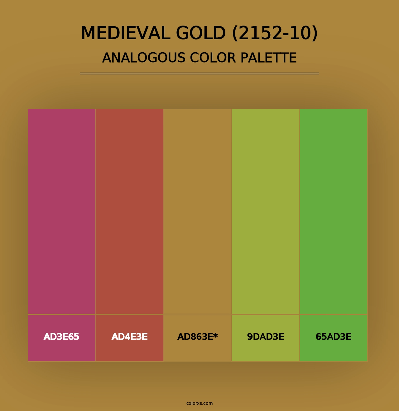 Medieval Gold (2152-10) - Analogous Color Palette