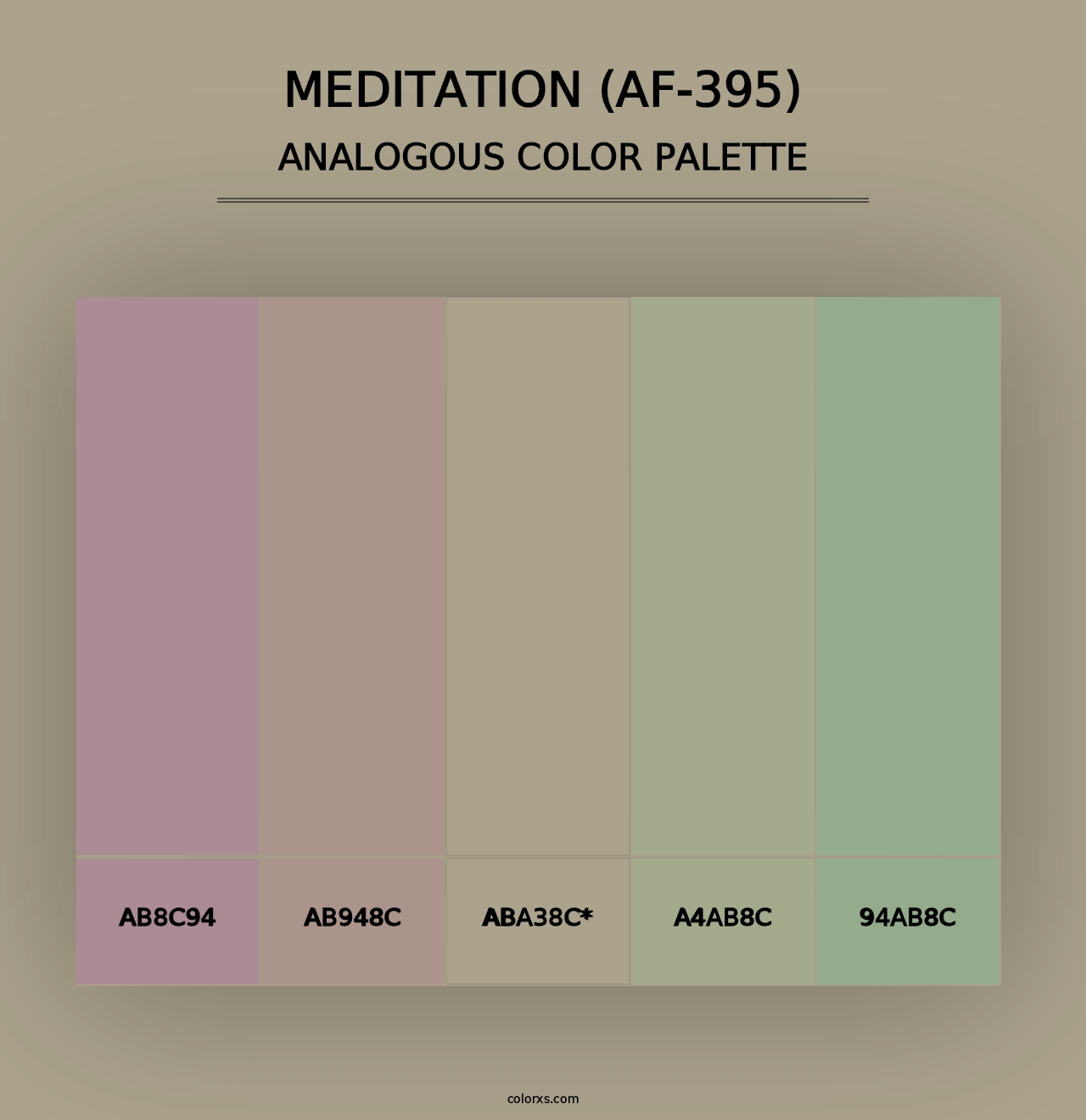 Meditation (AF-395) - Analogous Color Palette