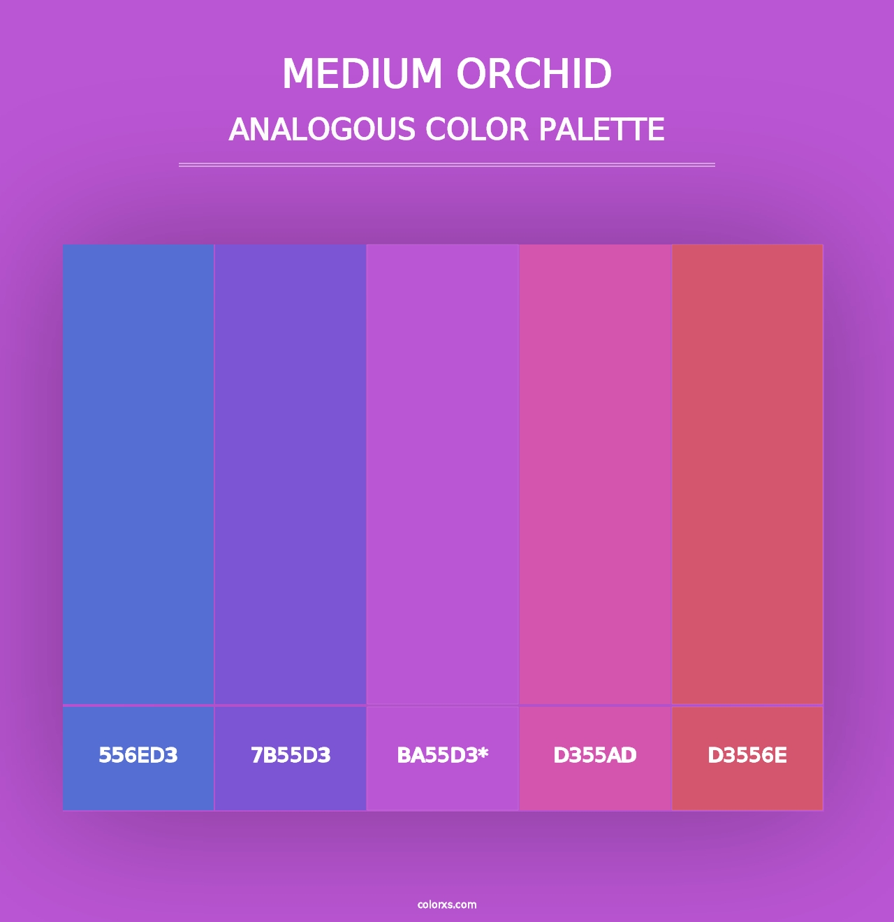 Medium Orchid - Analogous Color Palette