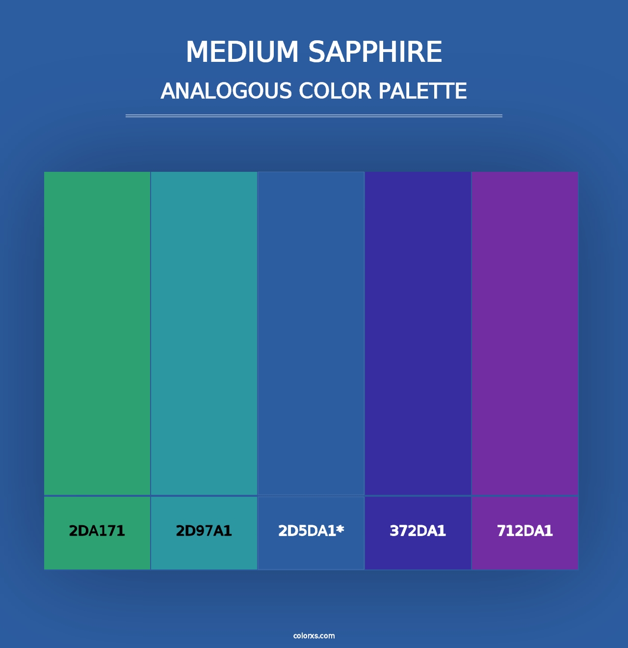 Medium Sapphire - Analogous Color Palette