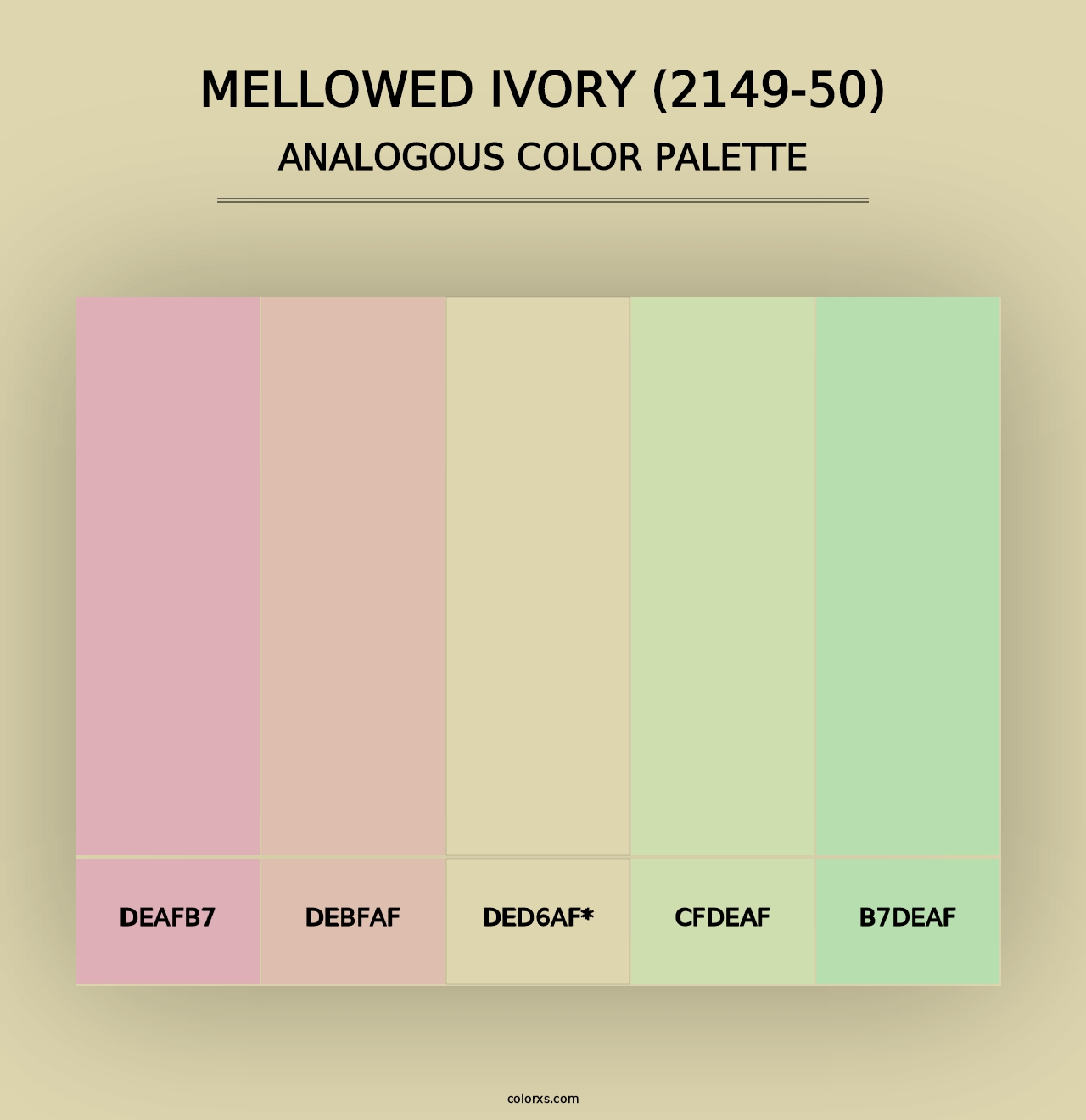 Mellowed Ivory (2149-50) - Analogous Color Palette