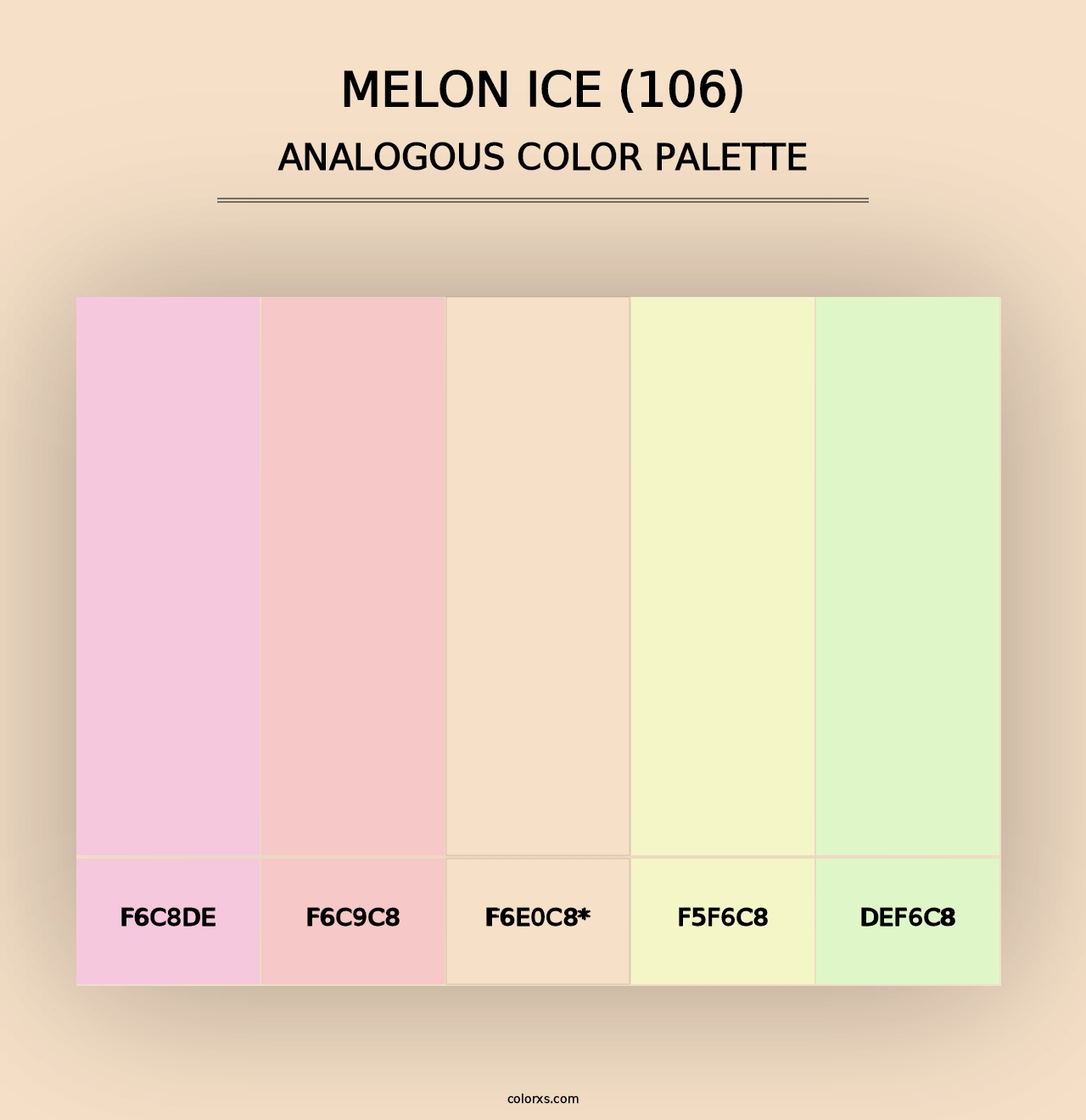 Melon Ice (106) - Analogous Color Palette