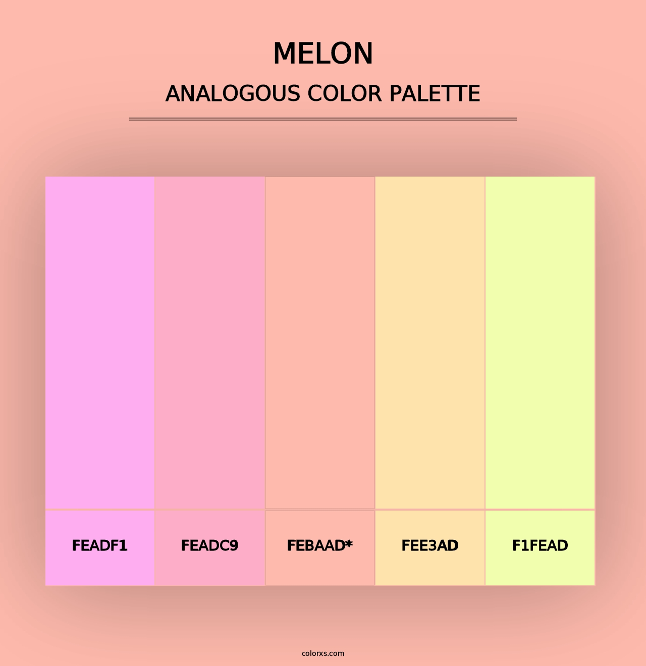 Melon - Analogous Color Palette