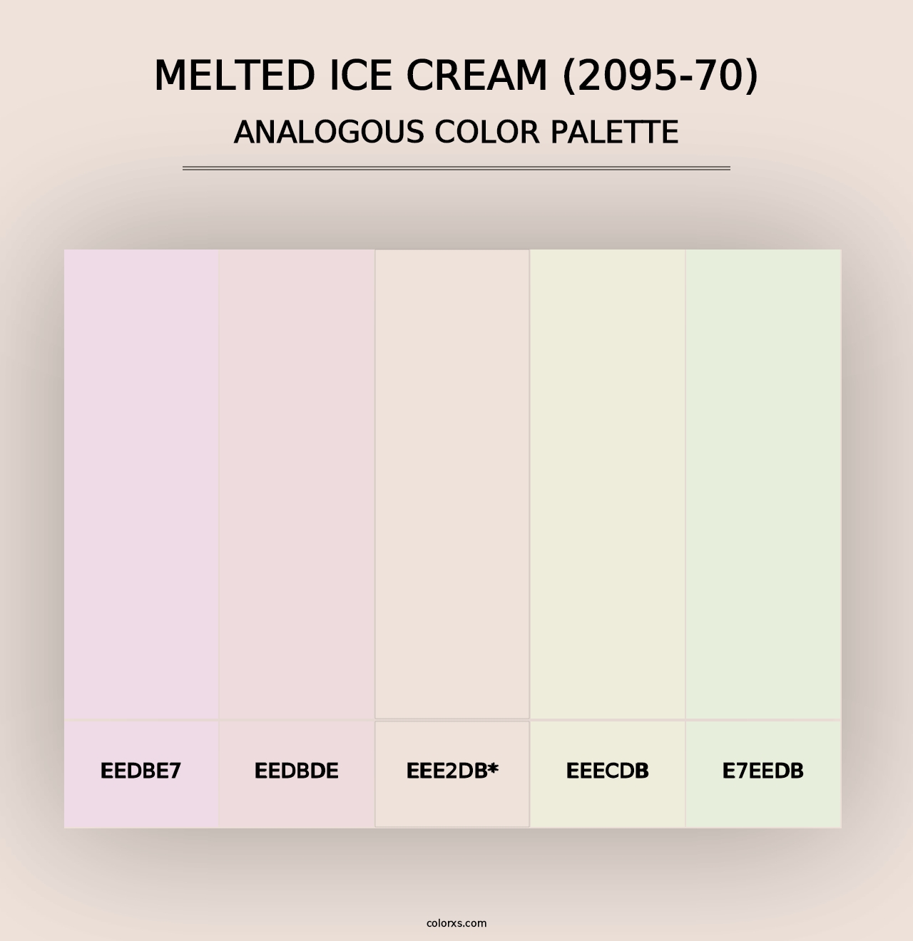 Melted Ice Cream (2095-70) - Analogous Color Palette