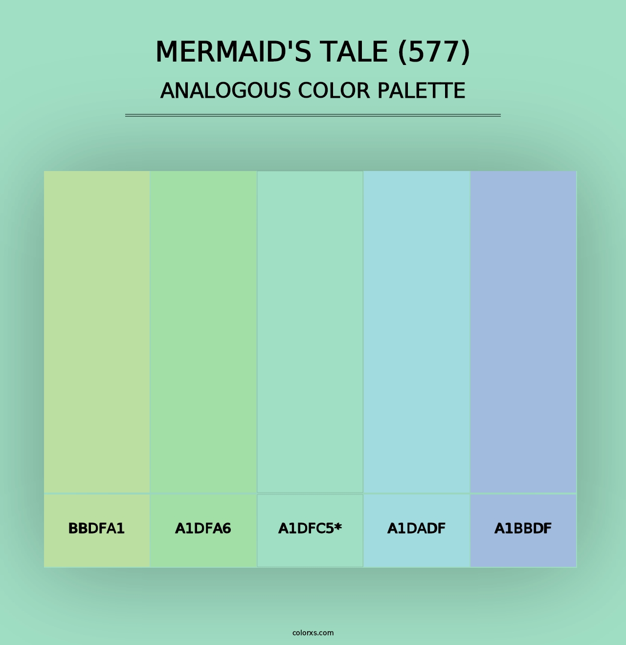 Mermaid's Tale (577) - Analogous Color Palette