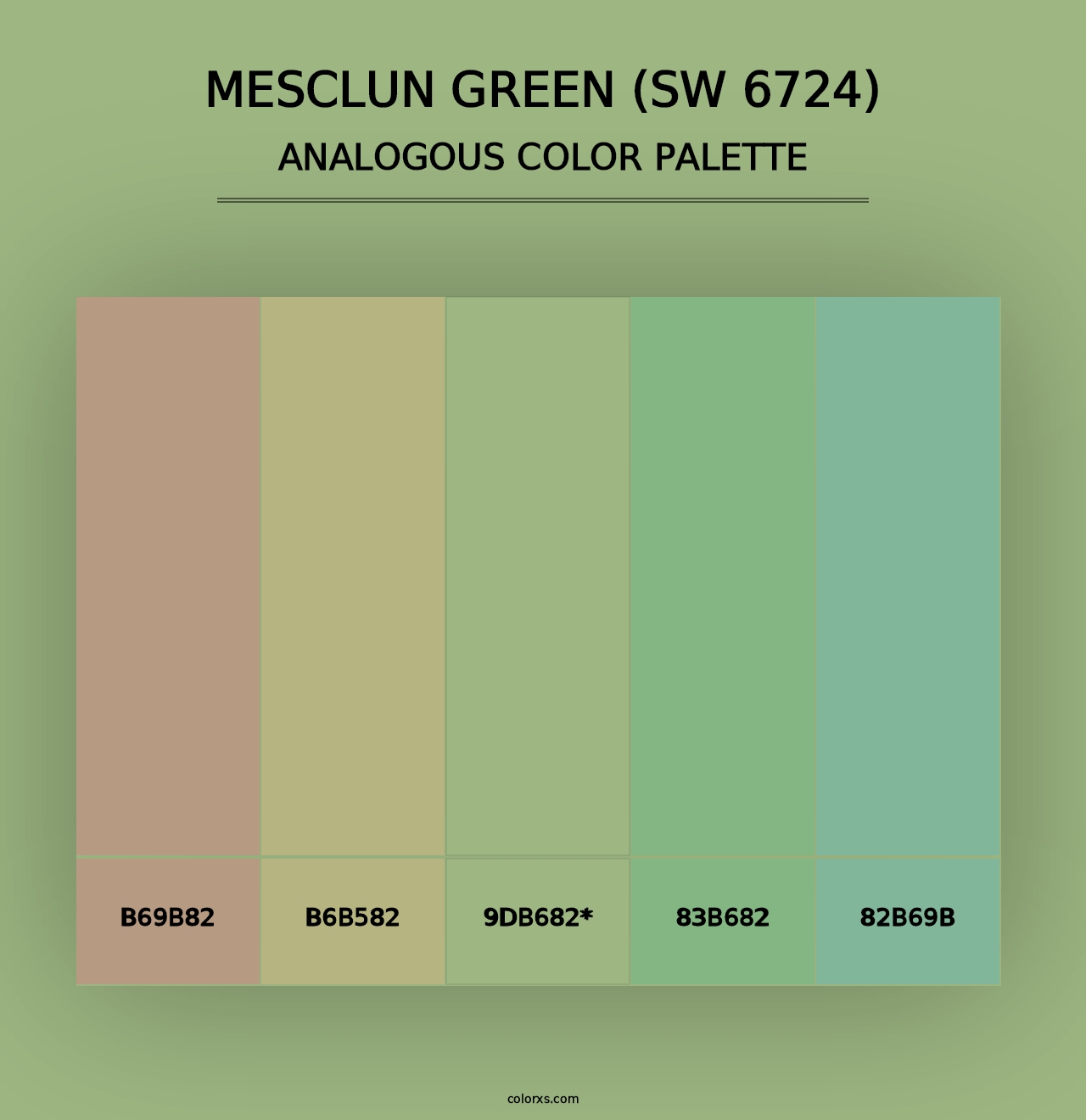 Mesclun Green (SW 6724) - Analogous Color Palette