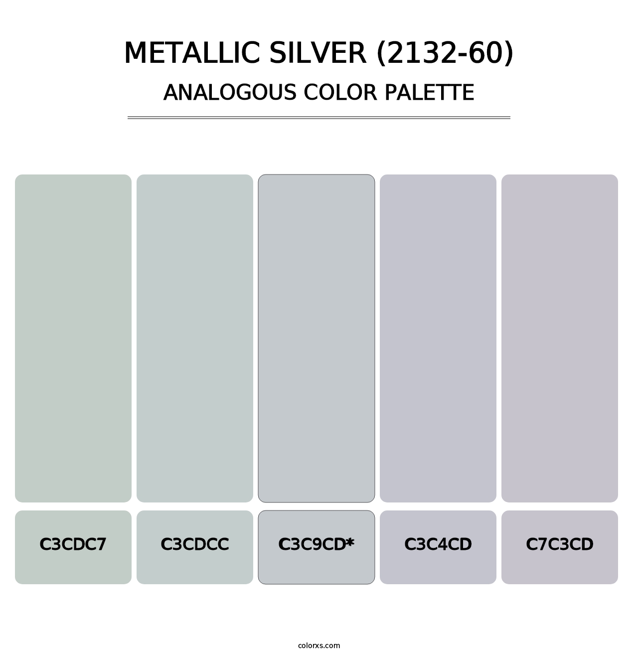 Metallic Silver (2132-60) - Analogous Color Palette
