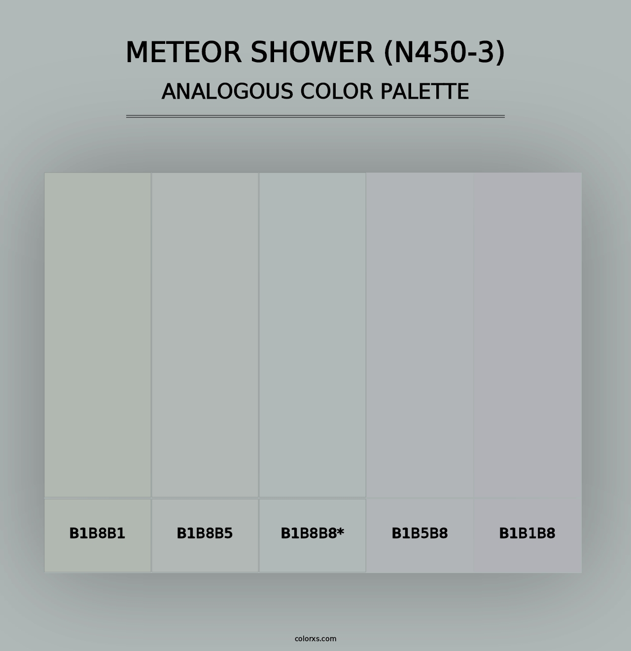 Meteor Shower (N450-3) - Analogous Color Palette