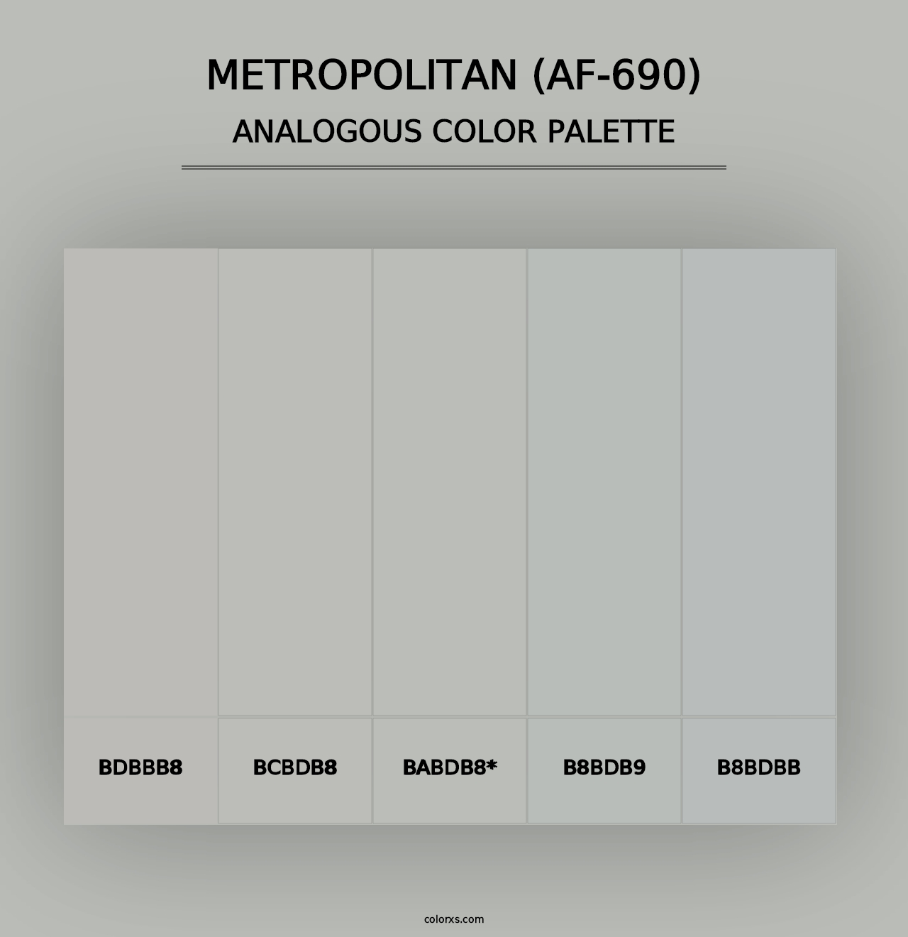 Metropolitan (AF-690) - Analogous Color Palette