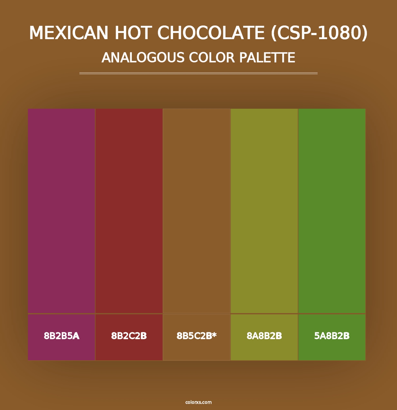 Mexican Hot Chocolate (CSP-1080) - Analogous Color Palette