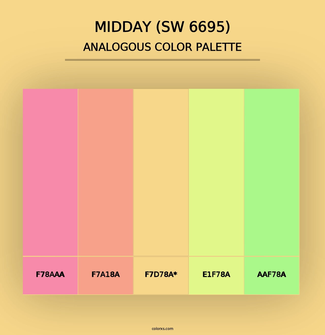 Midday (SW 6695) - Analogous Color Palette