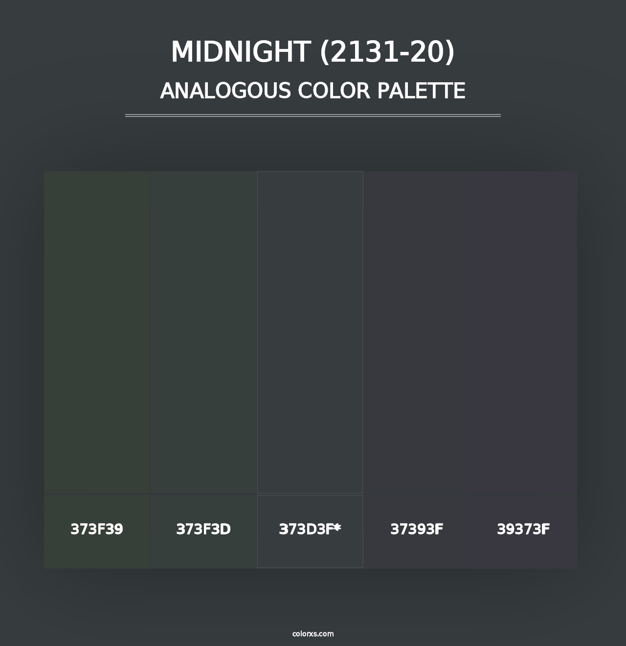 Midnight (2131-20) - Analogous Color Palette