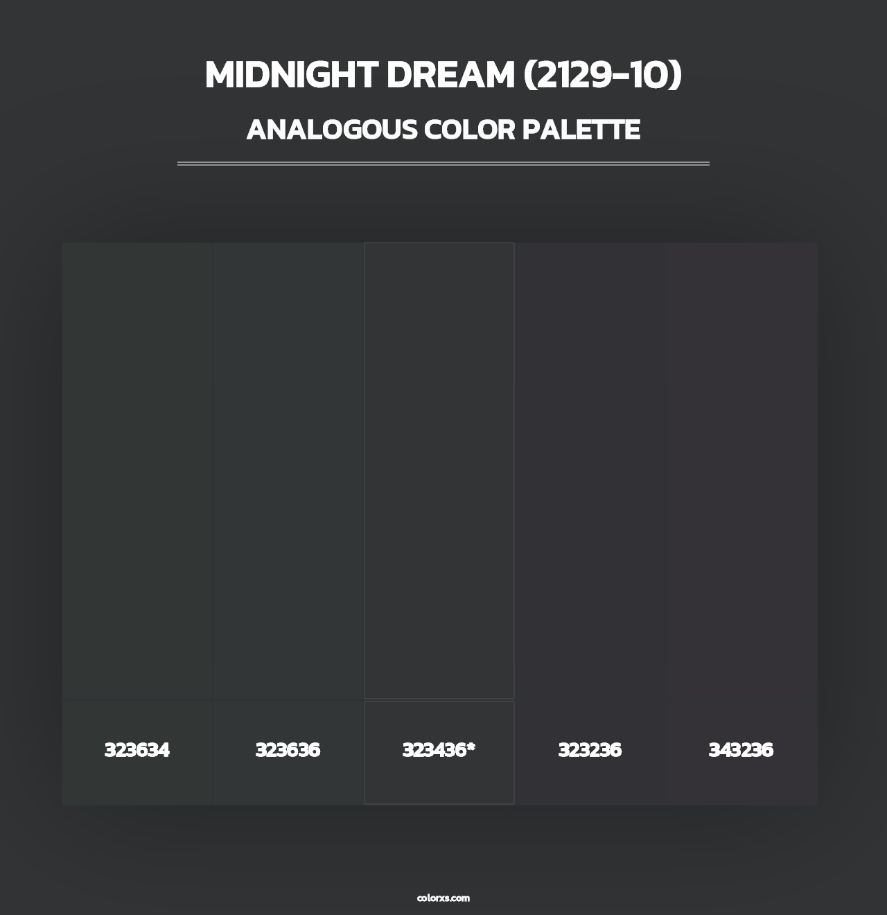 Midnight Dream (2129-10) - Analogous Color Palette