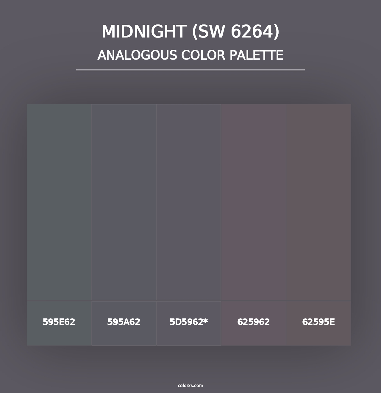 Midnight (SW 6264) - Analogous Color Palette