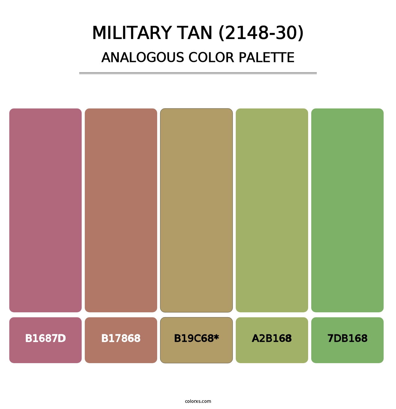 Military Tan (2148-30) - Analogous Color Palette