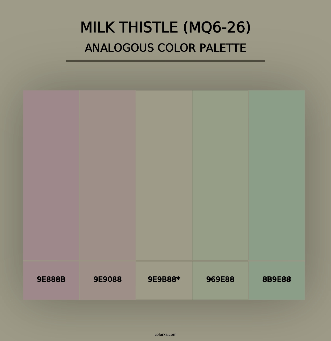 Milk Thistle (MQ6-26) - Analogous Color Palette