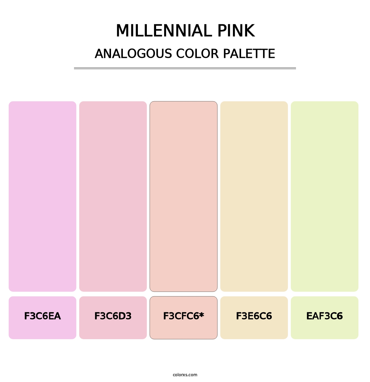 Millennial Pink - Analogous Color Palette