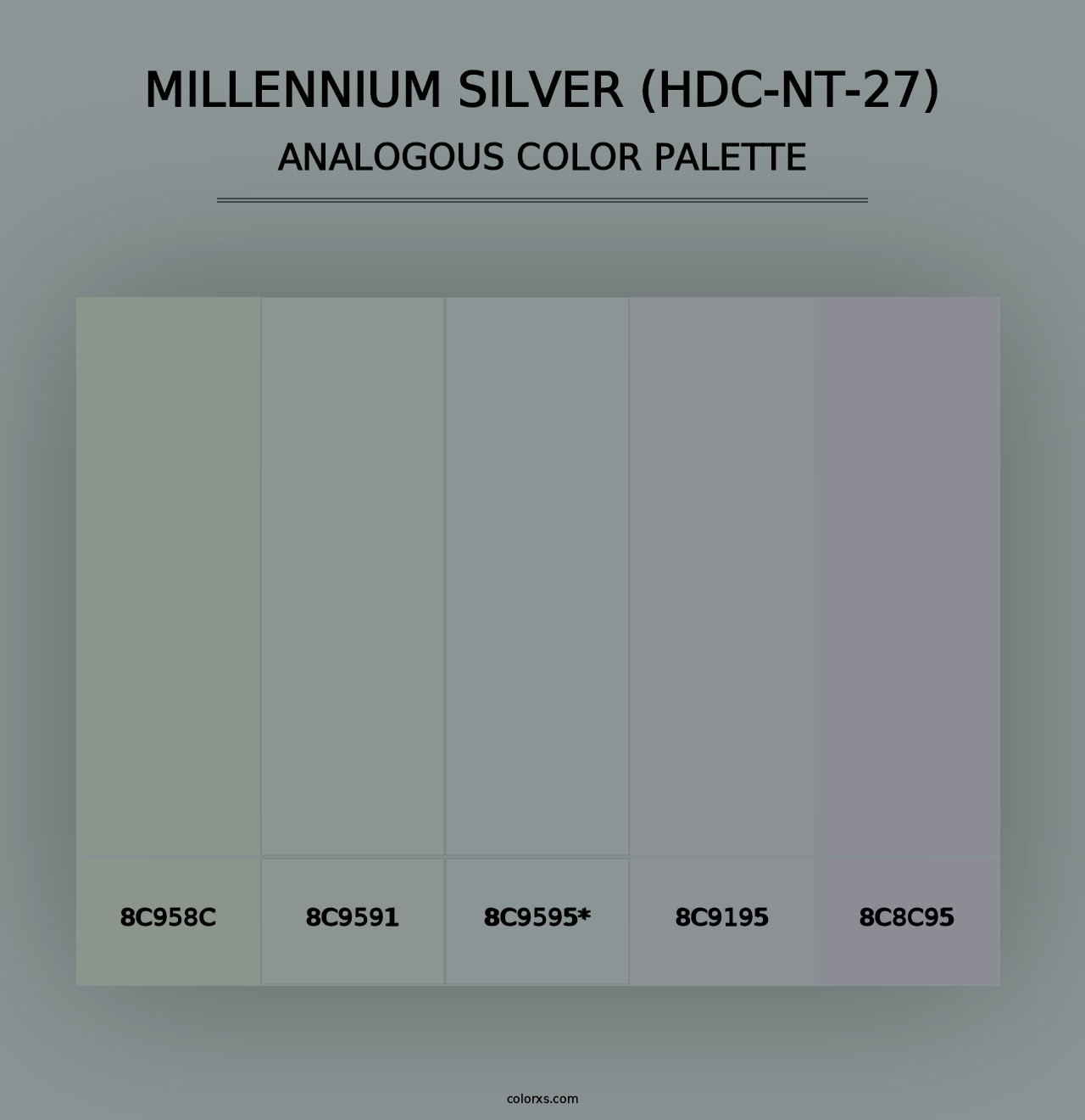 Millennium Silver (HDC-NT-27) - Analogous Color Palette