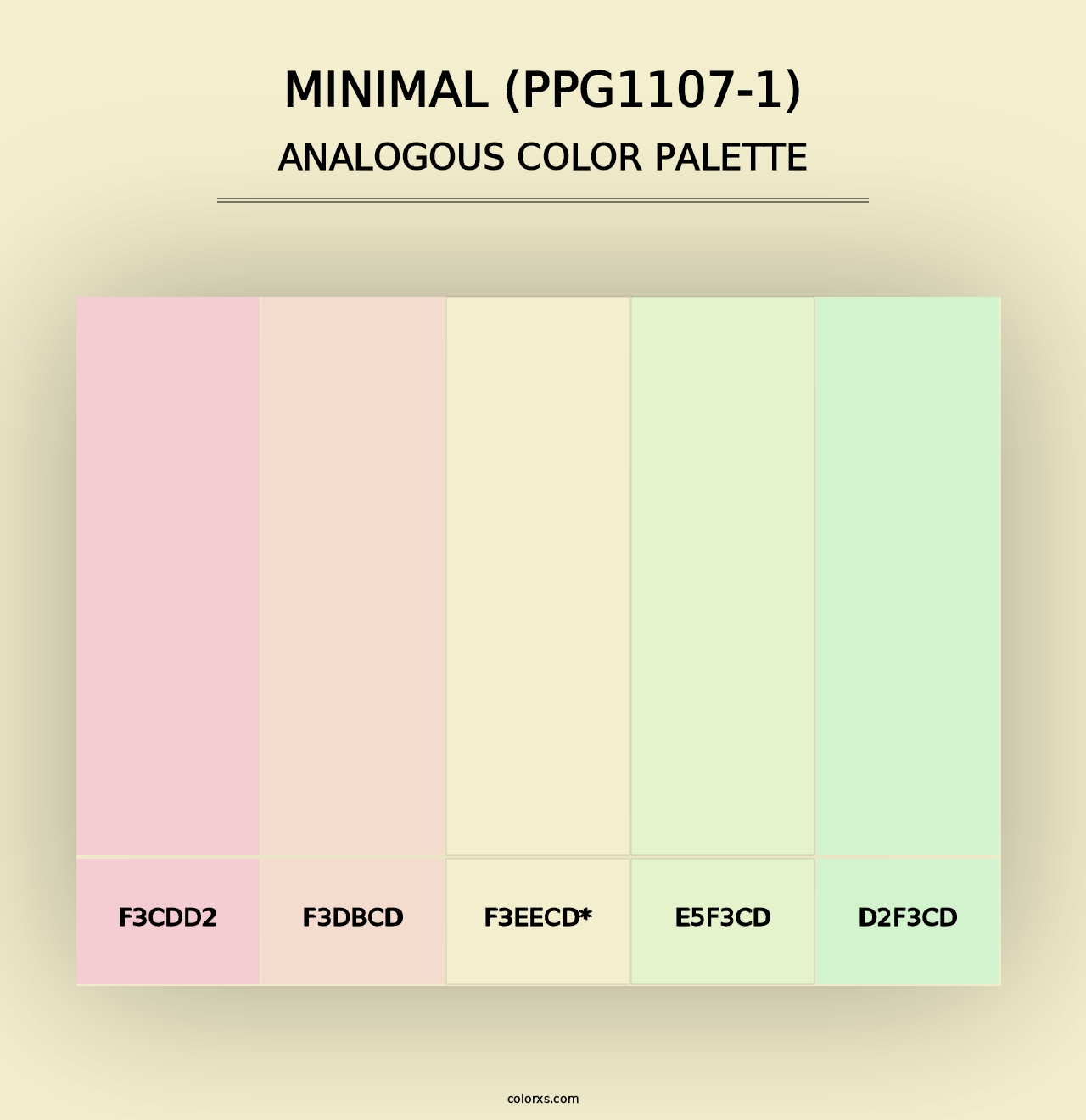 Minimal (PPG1107-1) - Analogous Color Palette