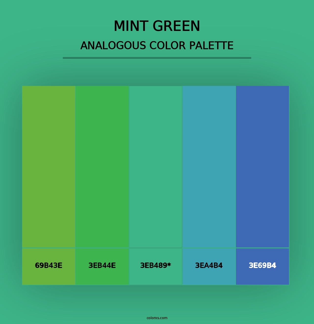 Mint Green - Analogous Color Palette