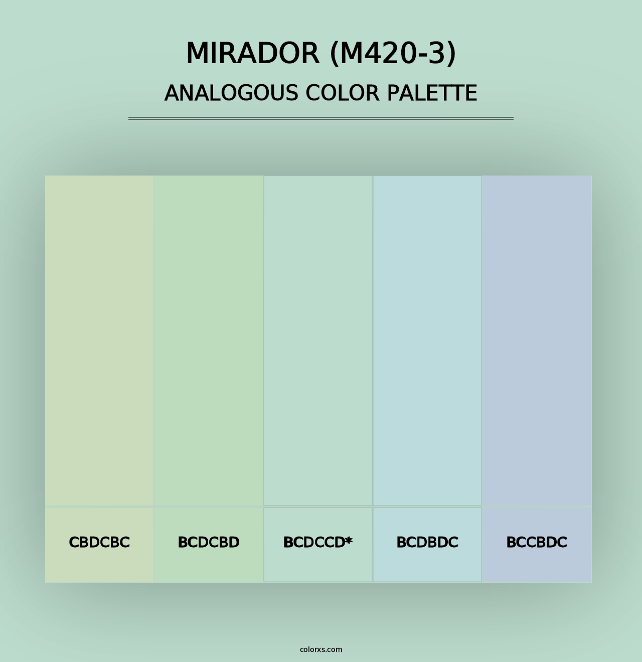 Mirador (M420-3) - Analogous Color Palette