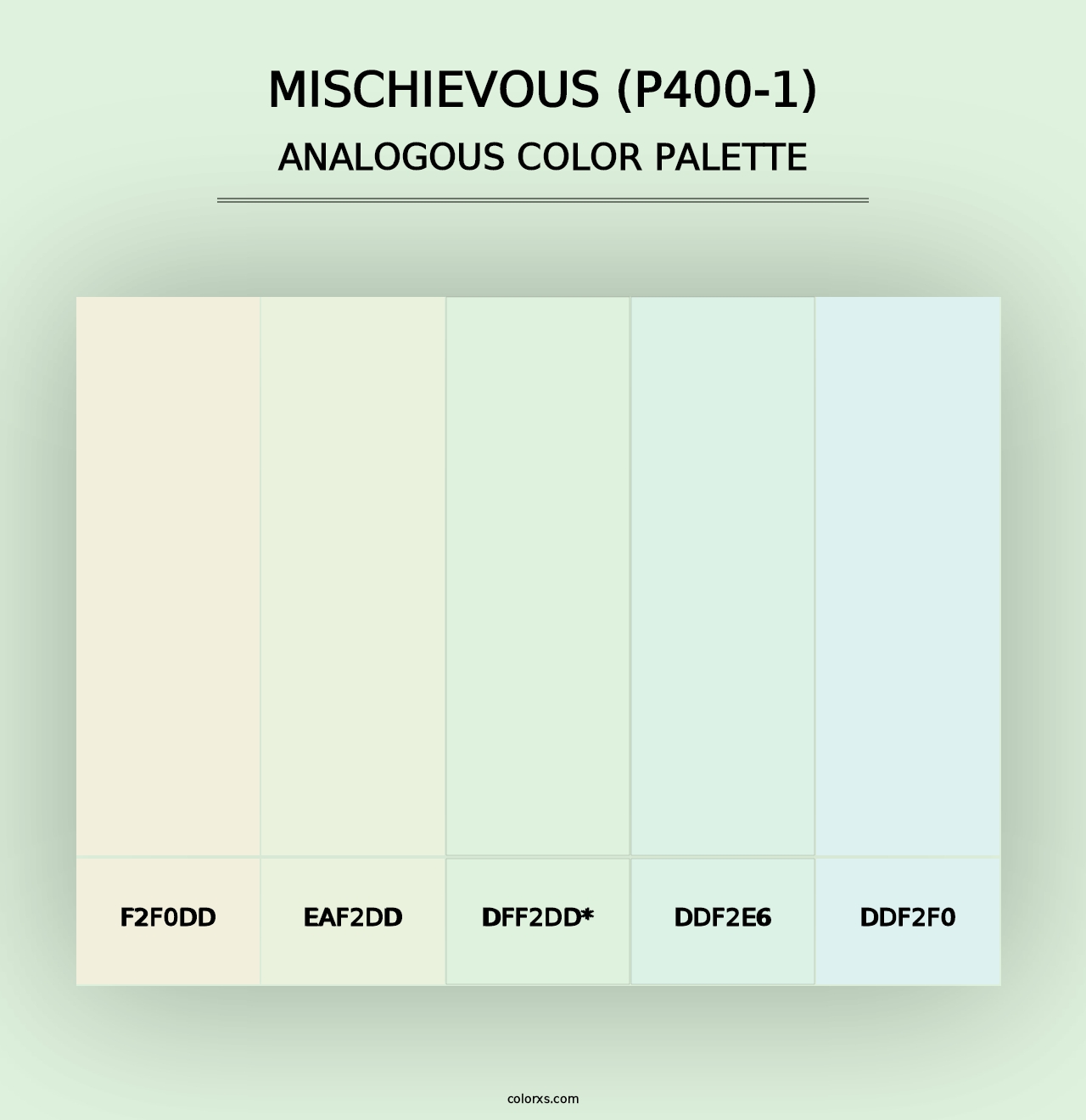 Mischievous (P400-1) - Analogous Color Palette