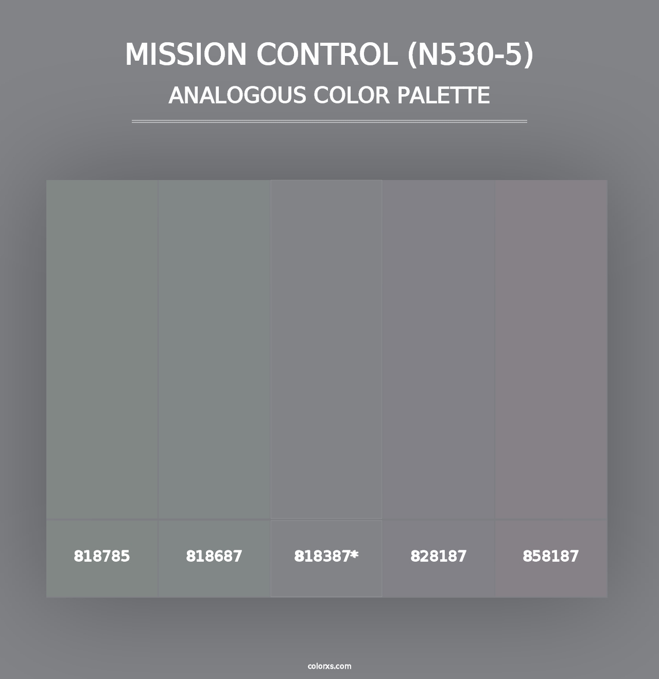 Mission Control (N530-5) - Analogous Color Palette