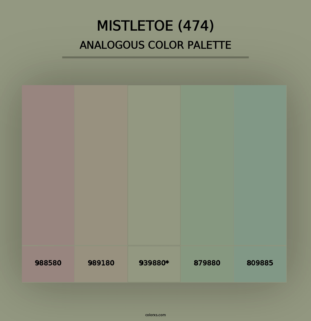 Mistletoe (474) - Analogous Color Palette