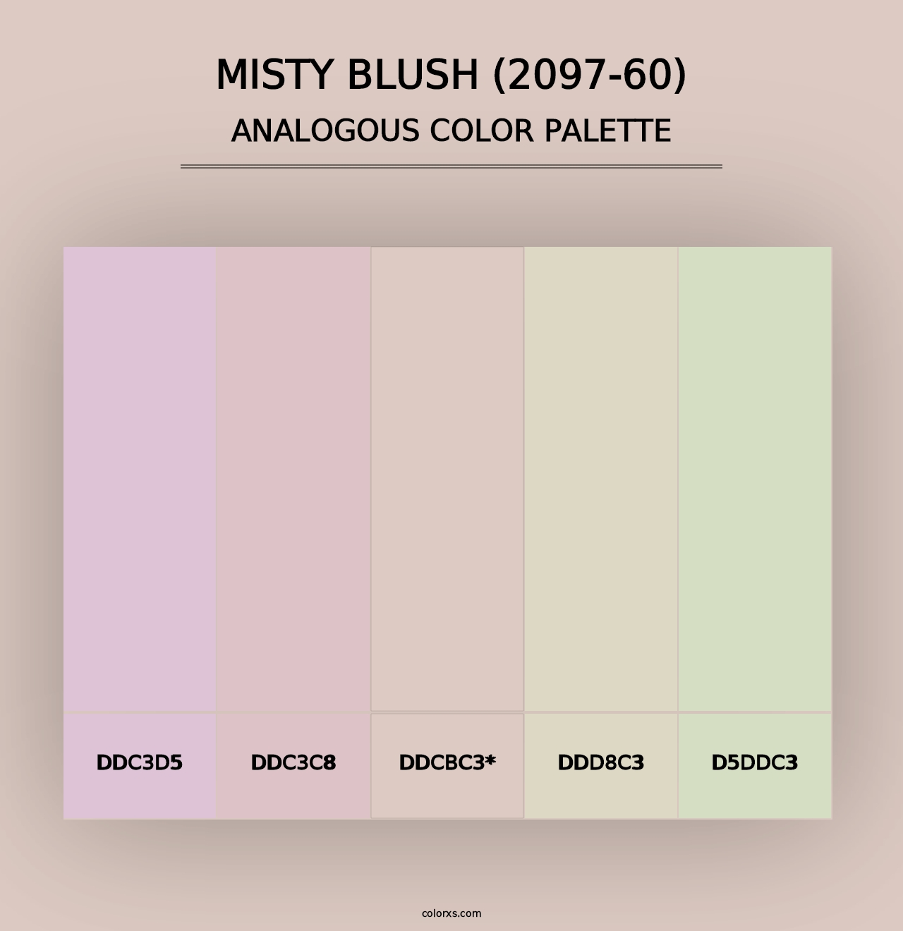 Misty Blush (2097-60) - Analogous Color Palette