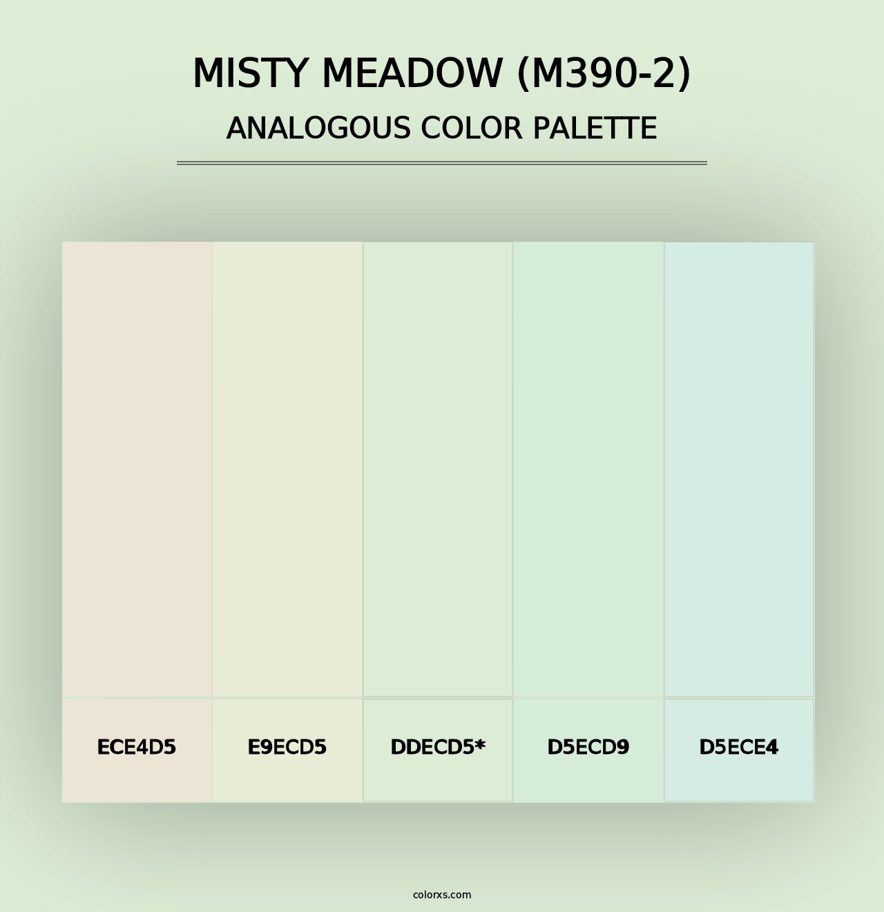 Misty Meadow (M390-2) - Analogous Color Palette