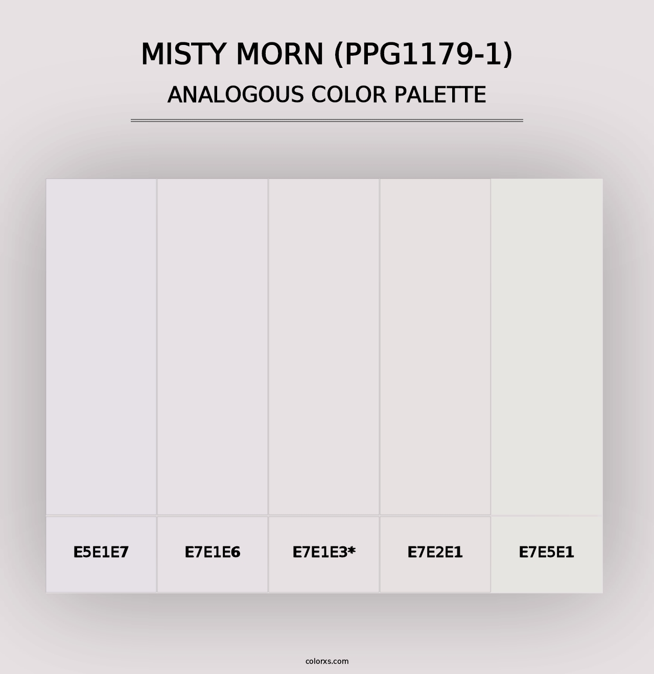 Misty Morn (PPG1179-1) - Analogous Color Palette