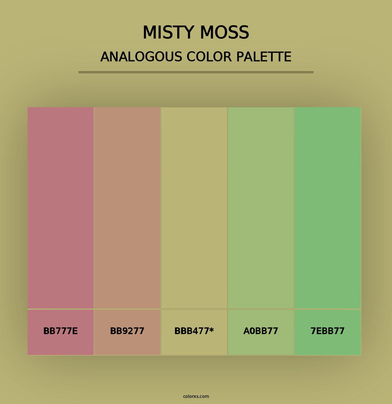 Misty Moss - Analogous Color Palette