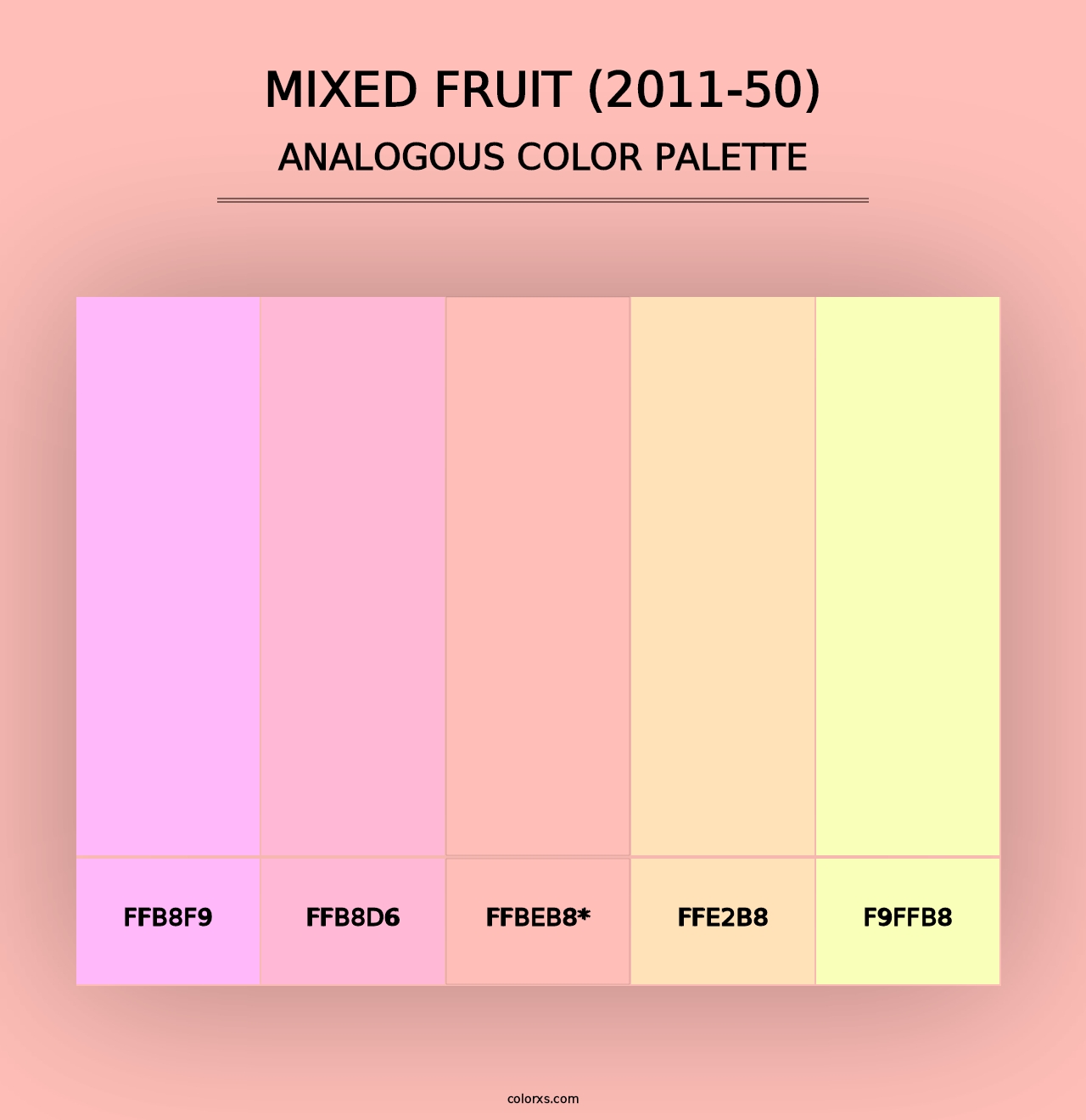 Mixed Fruit (2011-50) - Analogous Color Palette