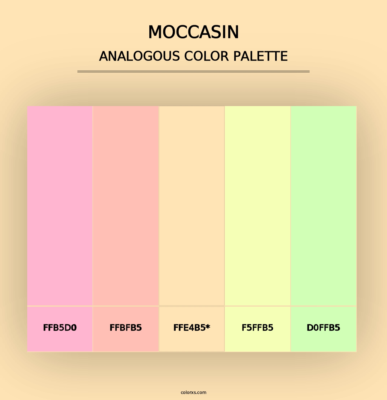 Moccasin - Analogous Color Palette