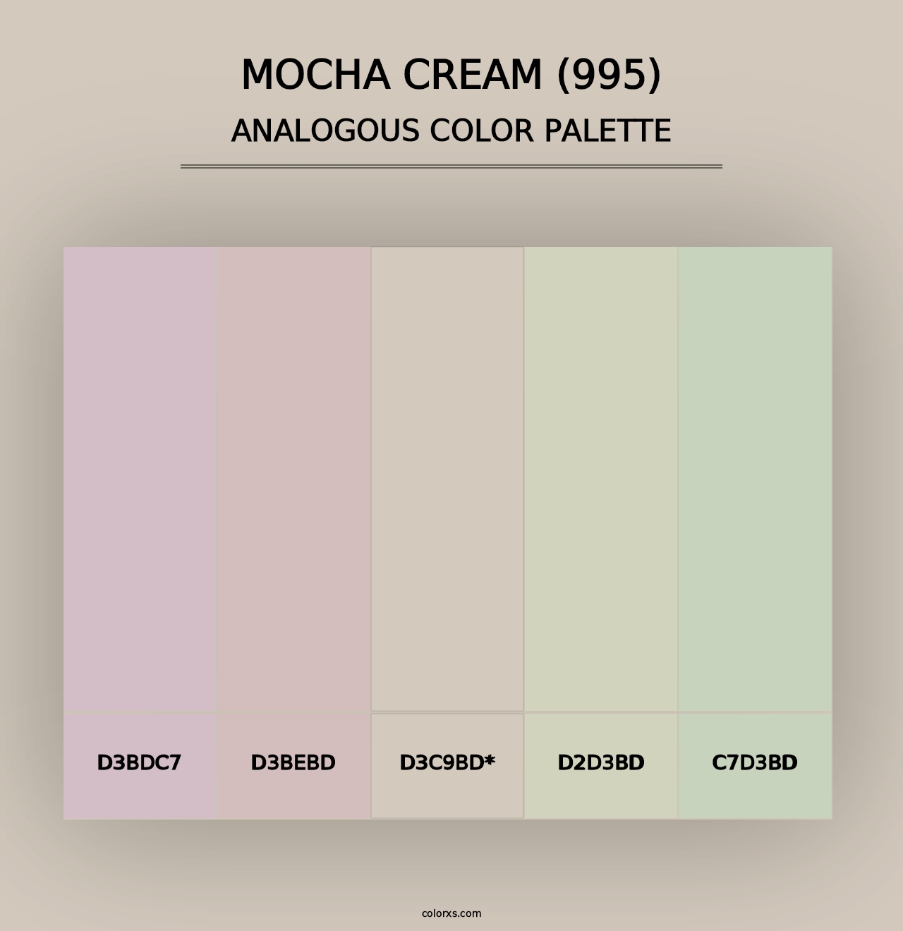 Mocha Cream (995) - Analogous Color Palette