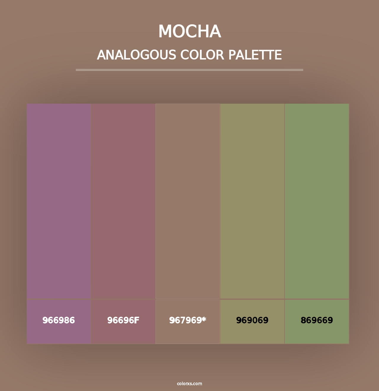 Mocha - Analogous Color Palette