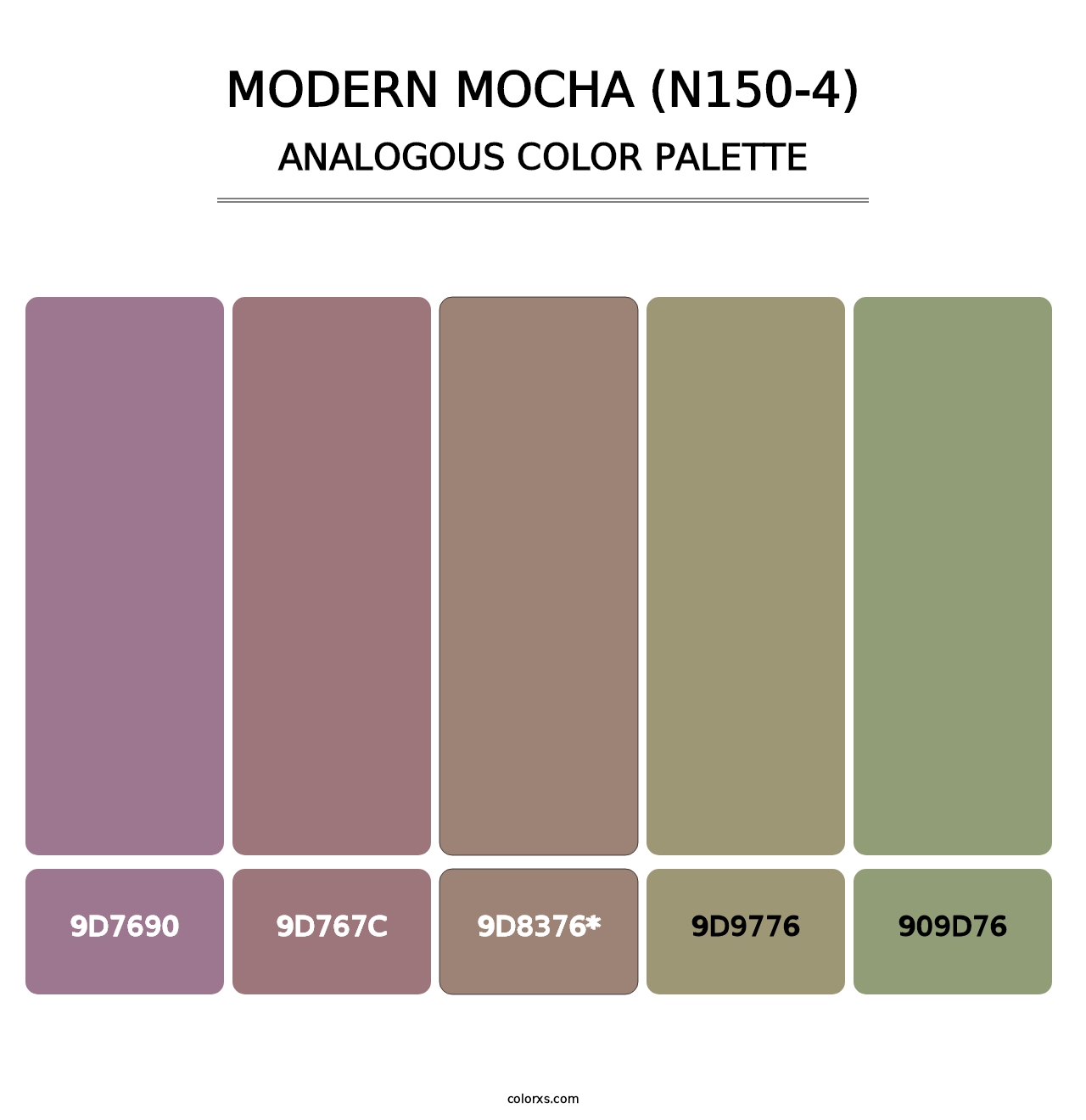 Modern Mocha (N150-4) - Analogous Color Palette