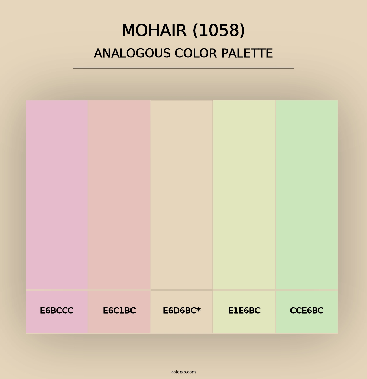 Mohair (1058) - Analogous Color Palette