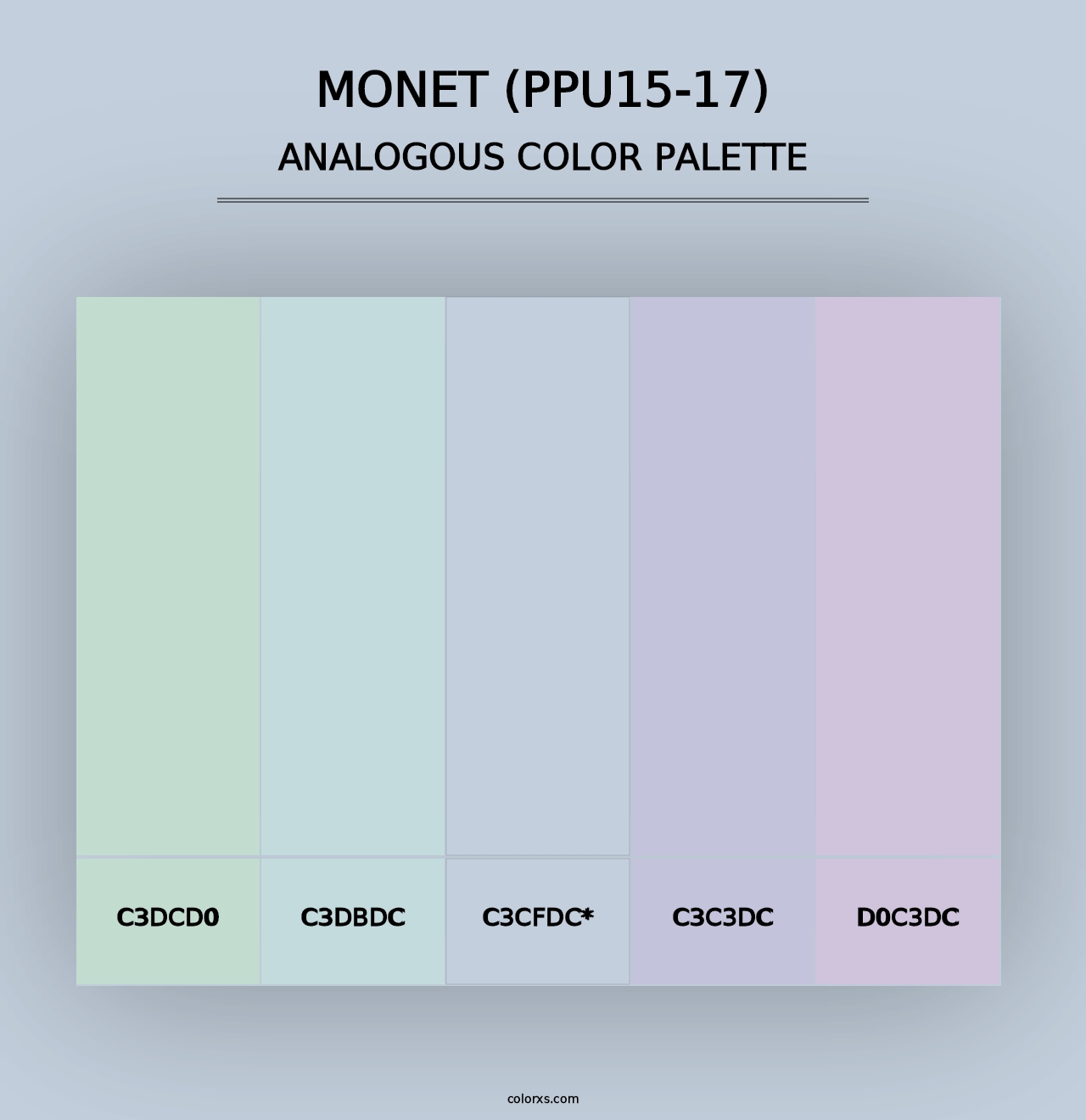 Monet (PPU15-17) - Analogous Color Palette