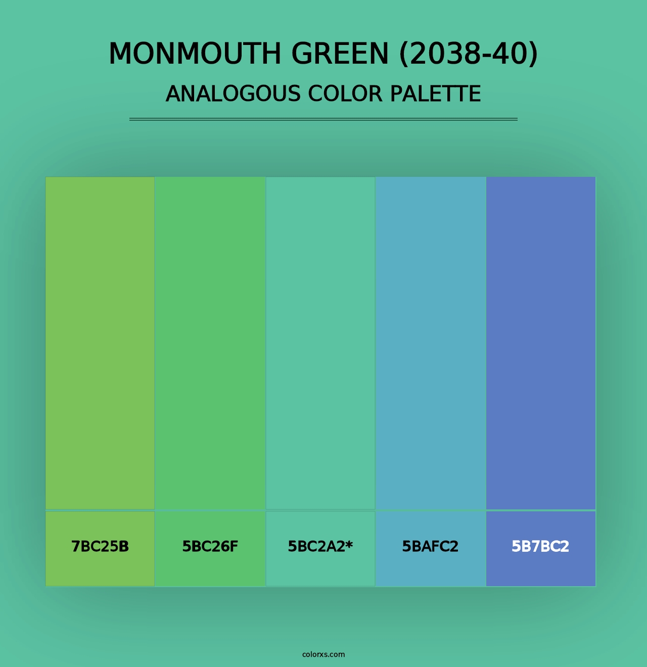 Monmouth Green (2038-40) - Analogous Color Palette