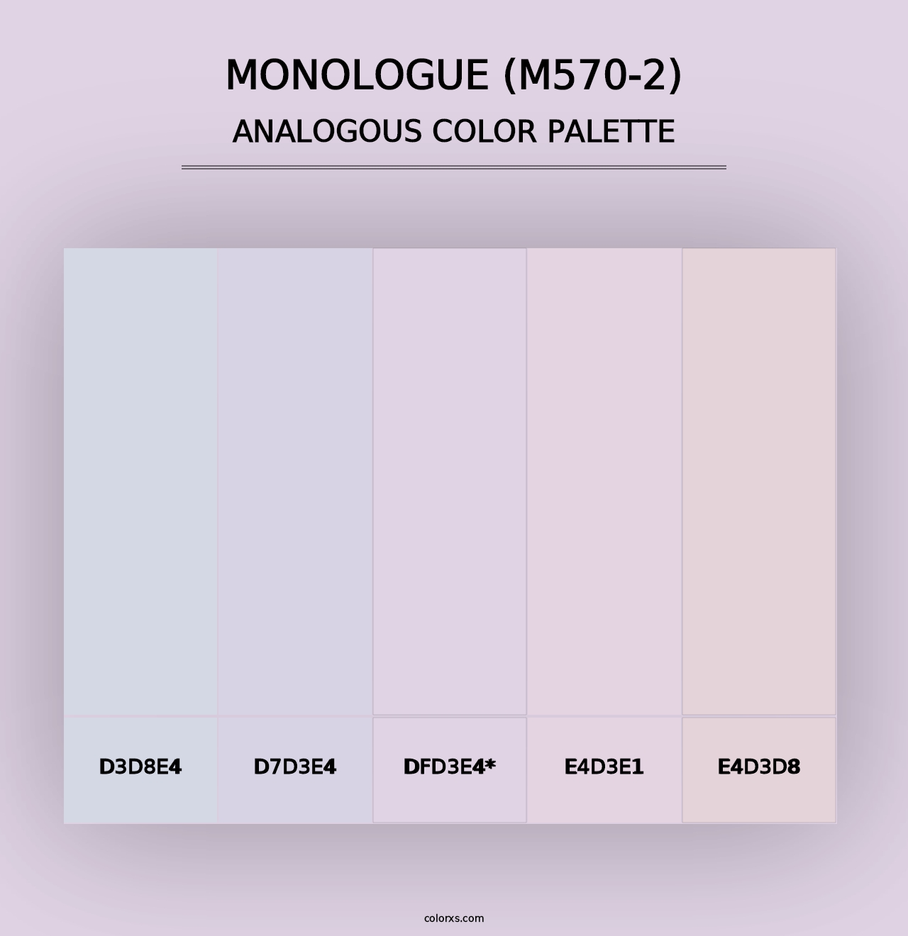 Monologue (M570-2) - Analogous Color Palette