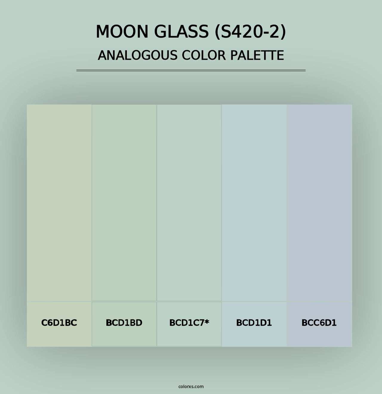 Moon Glass (S420-2) - Analogous Color Palette